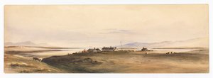 伯克利湾，福克兰群岛，约 1878 年（水彩画） 作者 康拉德·马滕斯（Conrad Martens）