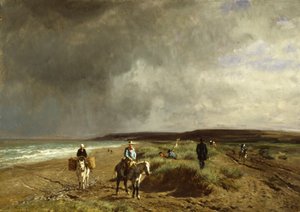 Villers附近的海岸，c.1859 作者 永恒埃米尔特罗永