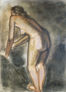 站立的裸体，作者 Constant Permeke（1886-1952 年）。比利时，20 世纪。