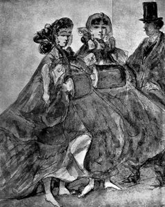 在街上，1930年。