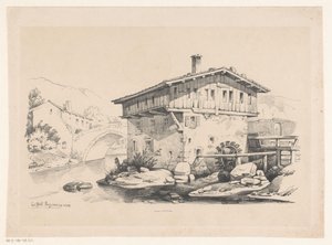 山村中的房屋和水磨坊
风景（系列标题）