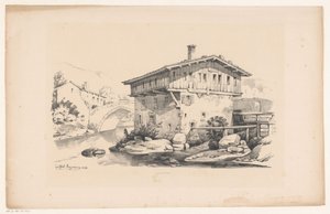 山村带水磨的房屋
风景（系列标题）