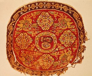 科普特人对基督的描绘，公元8-10世纪（羊毛）。