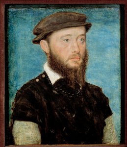 让·德·波旁·旺多姆 (Jean de Bourbon Vendome) 的肖像，苏瓦松伯爵 (1528-1557) Corneille De Lyon (Corneille de La Haye) 的木画 (1500 / 1510-1574)