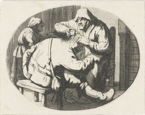带虱子梳子的人物 作者 科内利斯·赫勒曼斯