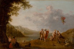 巴黎的审判》，约1650年。 作者 科内利斯·亚当斯。威拉茨