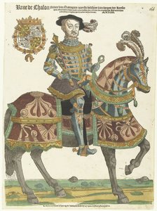 勒内-德-沙龙骑马肖像 作者 Hans Liefrinck (I) (可能)