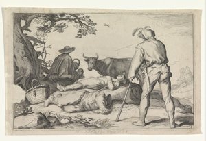 Veehoeders
Vier pastorale scènes（系列名称）
可爱的奥蒂亚（系列名称） 作者 Cornelis Bloemaert (II) (可能)