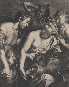 阿塔兰特和梅莱格，1618-84。 作者 科尼利斯·布洛埃马特（Cornelis Bloemaert）