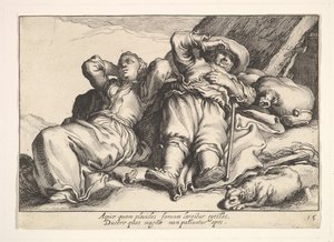 职业的乐趣。 作者 科尼利斯·布洛埃马特（Cornelis Bloemaert）