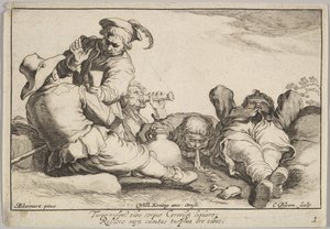 职业的乐趣。 作者 科尼利斯·布洛埃马特（Cornelis Bloemaert）