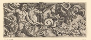 海神胜利图楣板，右侧板块 作者 安德里亚·曼特尼亚（Andrea Mantegna）