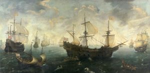 西班牙无敌舰队于1588年离开英国海岸，于1620-25