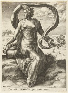 纳帕亚
女神和仙女（系列名称） 作者 科尼利斯·科尔特（Cornelis Cort）