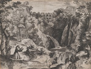 圣方济各接受圣痕，1567年。 作者 科尼利斯·科尔特（Cornelis Cort）