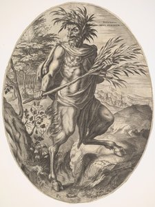 1565年的《农村神》中的希尔瓦努斯。 作者 科尼利斯·科尔特（Cornelis Cort）