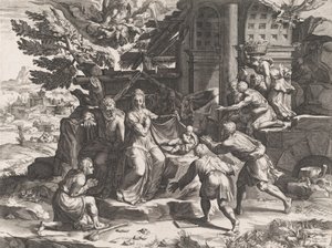牧羊人的崇拜》，1569年。 作者 科尼利斯·科尔特（Cornelis Cort）