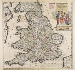 英格兰和威尔士王国及准确描述政府 作者 科尼利斯·丹克特斯（Cornelis Danckerts）