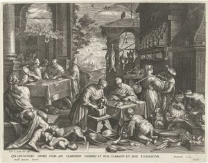 富人和穷人拉撒路的寓言 作者 哈科波·巴萨诺（Jacopo Bassano）