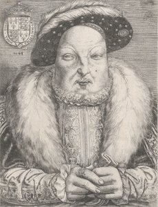亨利八世的画像，约1547年。