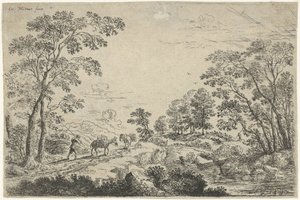 有骡夫的风景 作者 弗兰斯·范登·维恩加德