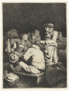 旅店的女主人和同伴 作者 Cornelis Pietersz。贝加