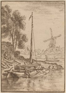 Winding River，1761年，1765年出版。 作者 科内利斯·普洛斯·范·阿姆斯特尔