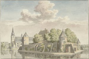 Hof van Putten 和 Geervliet 教堂 作者 科内利斯·普朗克（可能）