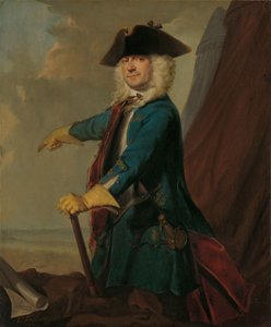 格利特-西克曼（1688-1730 年）。骑兵军需官、奥拉涅-格罗宁根步兵团上校、坟墓指挥官。 作者 Cornelis Troost