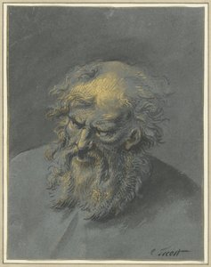 留胡子老人（使徒或哲学家）的头像 作者 Cornelis Troost