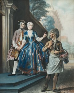 Pefroen和绵羊的头，1739年 作者 Cornelis Troost