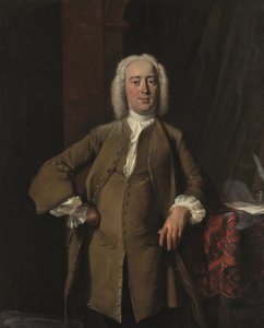 一位传统上被称为 Philips Zweerts (1704-1774) 的绅士的肖像 作者 Cornelis Troost
