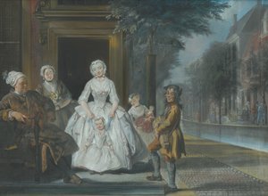 器官研磨机，1743年 作者 Cornelis Troost