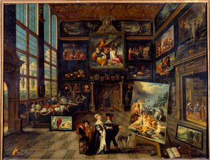 Cornelis de Baellieur (1607-1671) 1637 Sun. 的绘画和艺术作品画廊的内部视图。 0,99x1,23 m 作者 Cornelis de I Baellieur