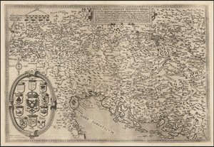 Cornelis de Jode 绘制的 1593 年多瑙河地图