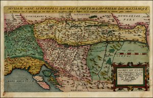 Cornelis de Jode 绘制的 1593 年北巴尔干地图
