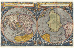 Hemispheriu ab Aequinoctiali Linea, ad Circulu Poli Atarctici - 有色