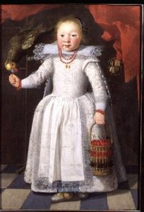 小女孩与鹦鹉 作者 Cornelis de Vos