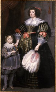 Charlotte Butkens夫人 -  Smit van Cruyninghen夫人和她的儿子Johannes-Amatus