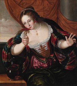 一位女士的肖像 作者 Cornelis de Vos