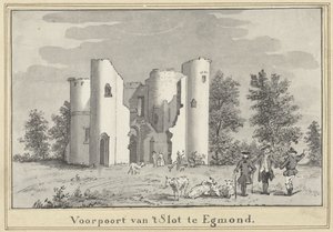 埃格蒙德城堡遗址 作者 Cornelis van Noorde（归因于）