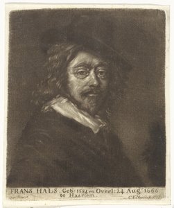 戴帽子的弗兰斯-哈尔斯肖像 作者 Cornelis van Noorde（归属于工作室）