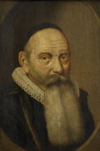 雅各布斯·罗兰杜斯的肖像（1562-1632） 作者 Willem Jacobsz Delff（复制后）