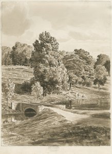 贝特利公园（Betley Park）：棕褐色水洗图，1820年10月（绘制）