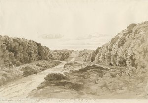 奇灵顿大厅（Chillington Hall）：棕褐色绘图，1820年 作者 科尼利厄斯·瓦利