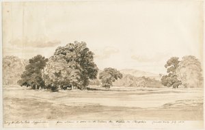 Wrottesley公园：棕褐色绘画，1820年7月 作者 科尼利厄斯·瓦利