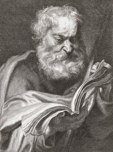 传教士多马，疑惑的多马，肖像。 作者 科尼利厄斯·范·考克肯（Cornelius van Caukercken）
