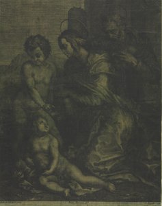 神圣家族与圣约翰c。 1710-1715。 作者 科西莫·莫加利（Cosimo Mogalli）