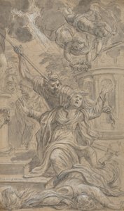 两个女圣徒的殉道，1625-1704。 作者 科西莫·乌利维利（Cosimo Ulivelli）