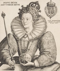 伊丽莎白一世女王，1592年。